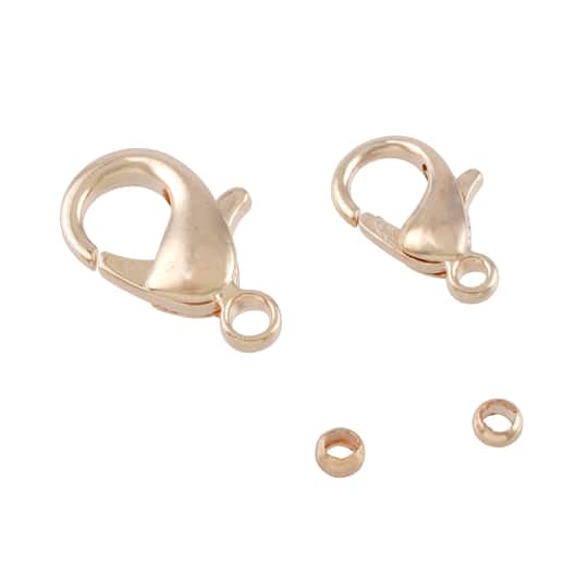12 Pack: Lobster Clasps & Crimps Set by Bead Landing